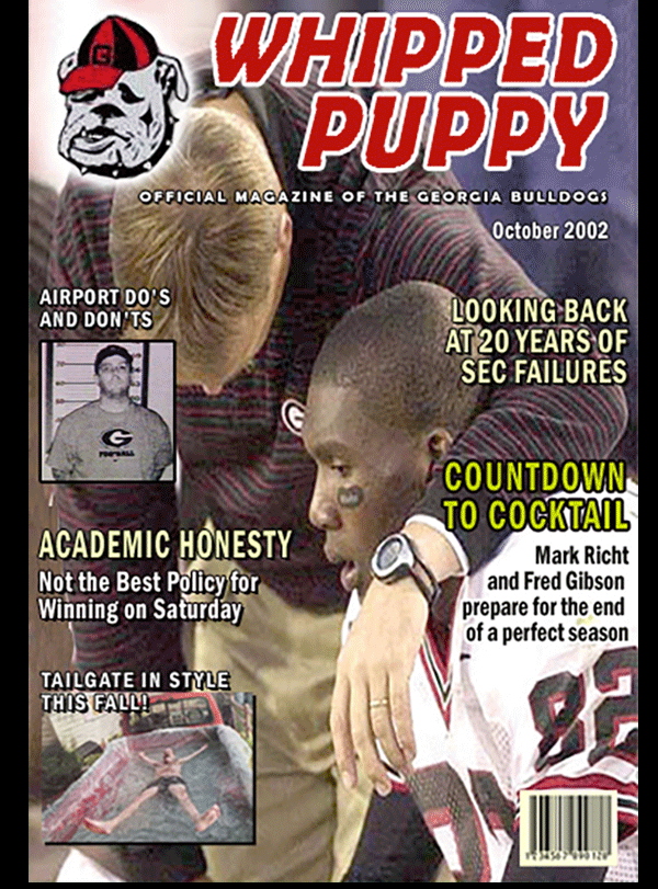 Whipped Puppy parody magazine cover from November 2002