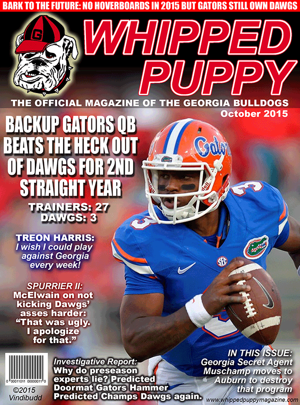 Whipped Puppy parody magazine cover from November 2015