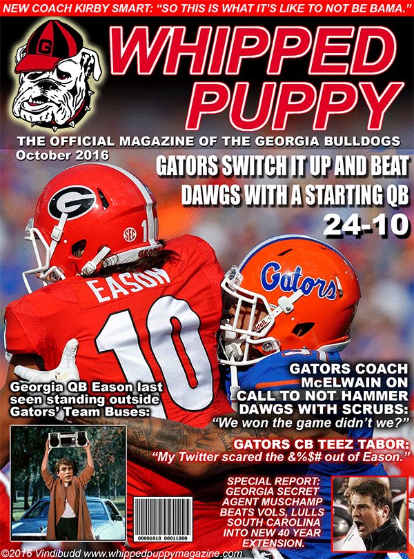 Whipped Puppy parody magazine cover from October 2016